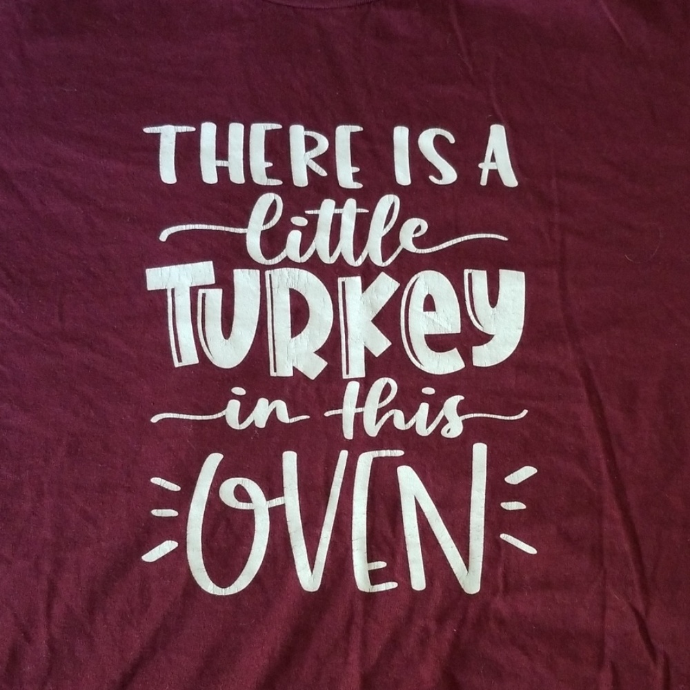 Maroon Maternity Shirt. Size 2XL.